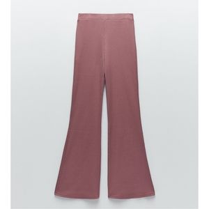 Zara ribbed flare pants